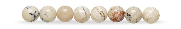 Dendritic opal beads